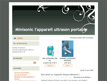 Tablet Screenshot of minisonic.fr